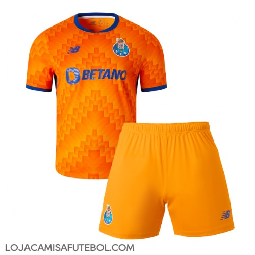 Camisa de Futebol Porto Equipamento Secundário Infantil 2024-25 Manga Curta (+ Calças curtas)
